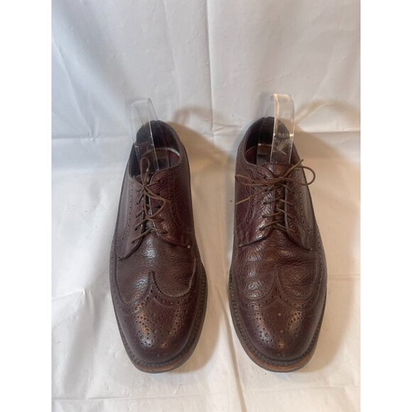 Florsheim Montinaro Wingtip Oxford Mens size  9.5   Brown Leather Lace Up - Picture 2 of 15
